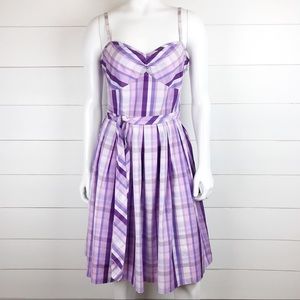 Ann Taylor Loft plaid dress size 10